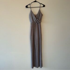Lush Gray Sleeveless Jumpsuit